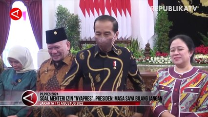 Soal Menteri Izin Nyapres, Jokowi: Masa Saya Bilang Jangan, Silahkan