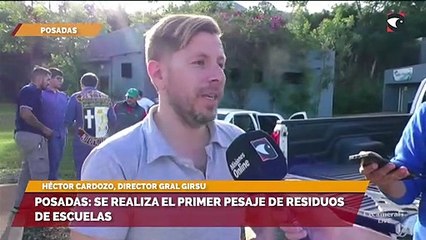 Posadas: se realiza el primer pesaje de residuos de escuelas
