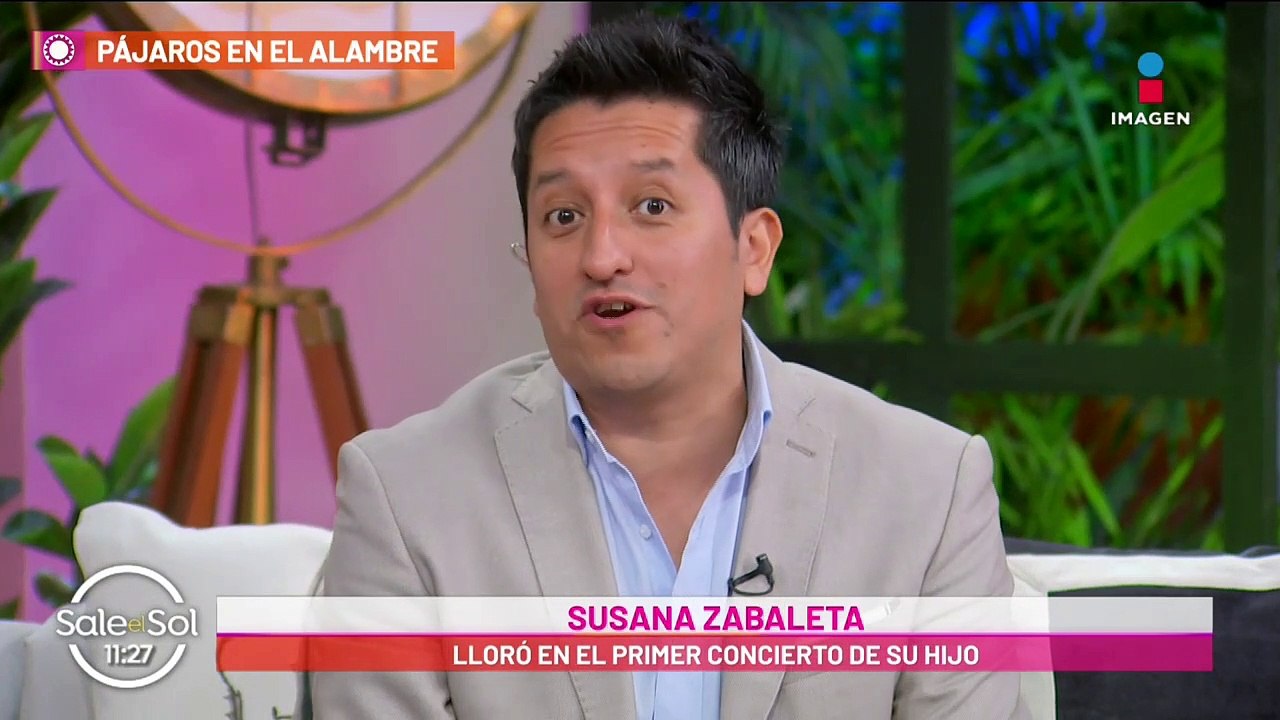 Susana Zabaleta lloró por la canción que su hijo  Matías le dedicó