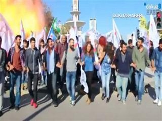 Video captures moment of deadly Turkey blast