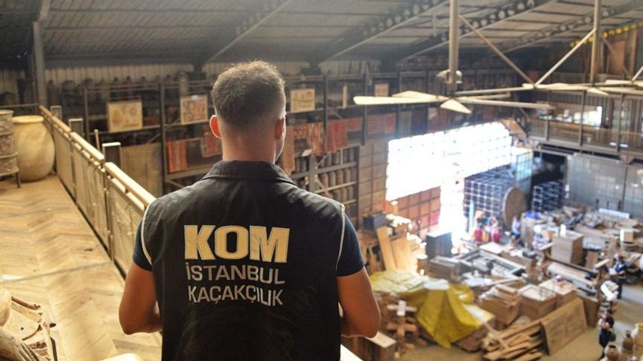 Beykoz’da 10 TIR dolusu tarihi eser ele geçirildi