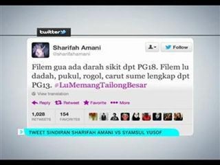 Tweet sindiran Sharifah Amani vs Syamsul Yusof