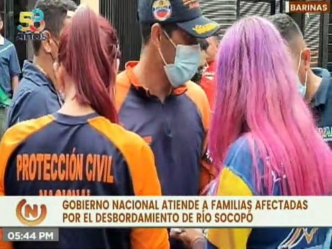Gobierno Nacional atiende a familias afectadas por el desbordamiento del río Socopó en Barinas