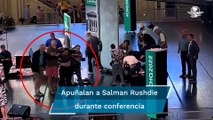 Testigos graban apuñalamiento a Salman Rushdie