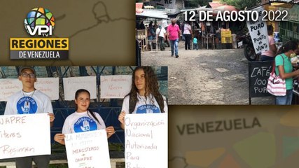Noticias Regiones de Venezuela hoy - Viernes 12 de Agosto  de 2022 | VPItv