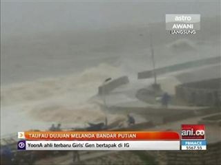 Taufan Dujuan melanda Bandar Putian