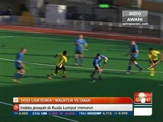 Hoki Liga Dunia: Malaysia vs Oman