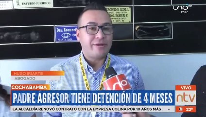Padre agresor tiene detención de cuatro meses