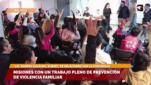 Sala cinco Misiones con un trabajo pleno de prevención de violencia familiar