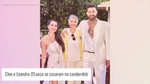 Cleo abre álbum de fotos de casamento no candomblé com Leandro D'Lucca. Confira!