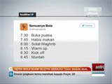 Sepak mula sejam selepas berbuka tidak masuk akal