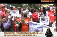 Movimientos feministas en Venezuela exigen justicia para la luchadora argentina Milagro Sala