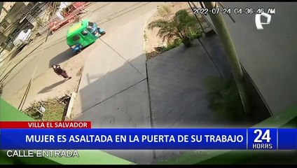VES: Cámaras de seguridad captan a mujer que se salva de ser asaltada