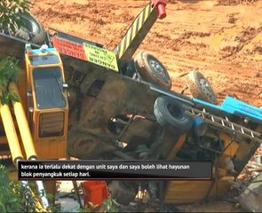 Penduduk Taman Desa bimbang selepas kren tumbang