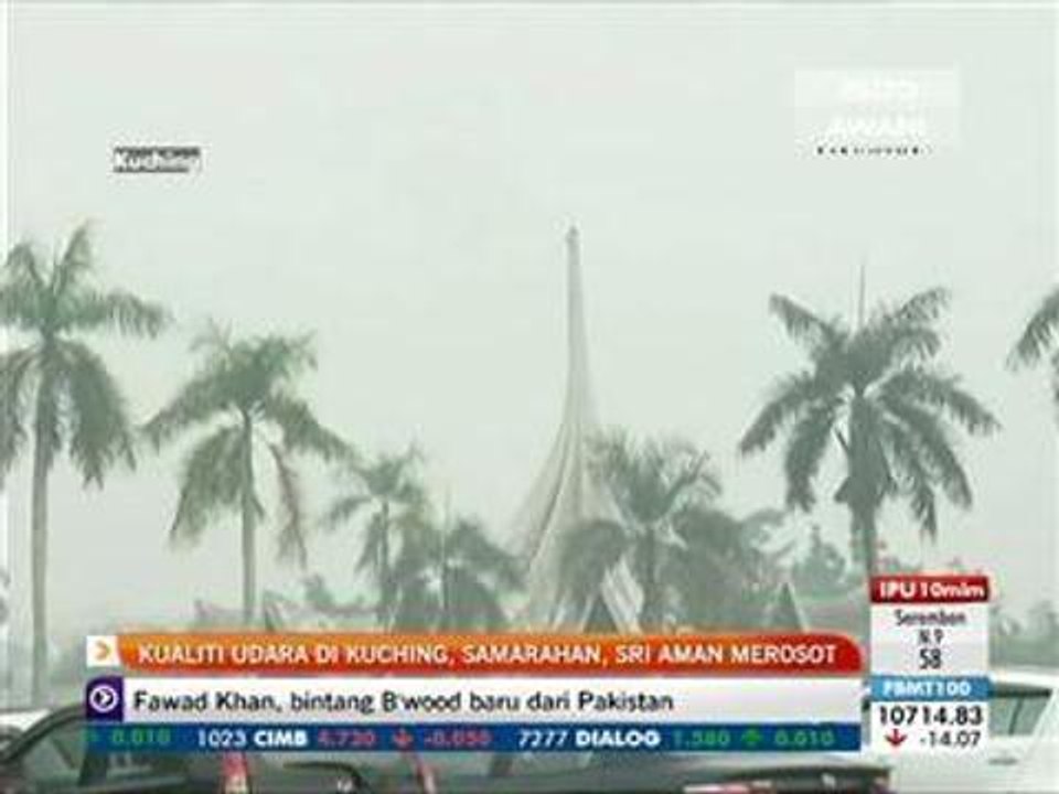 Kualiti udara di Kuching,Samarahan, Sri Aman merosot