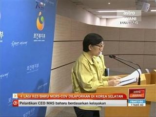 4 lagi kes baru Mers-coV dilaporkan di Korea Selatan