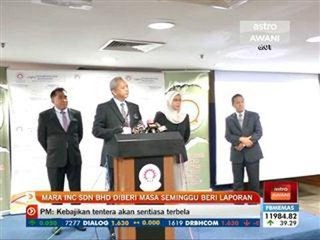 MARA Inc Sdn Bhd diberi masa seminggu beri laporan