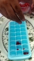 Pomegranate icecube.