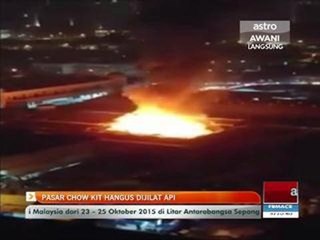 Pasar Chow Kit hangus dijilat api