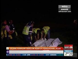 Hilang kawalan sebelum rempuh penghadang jalan