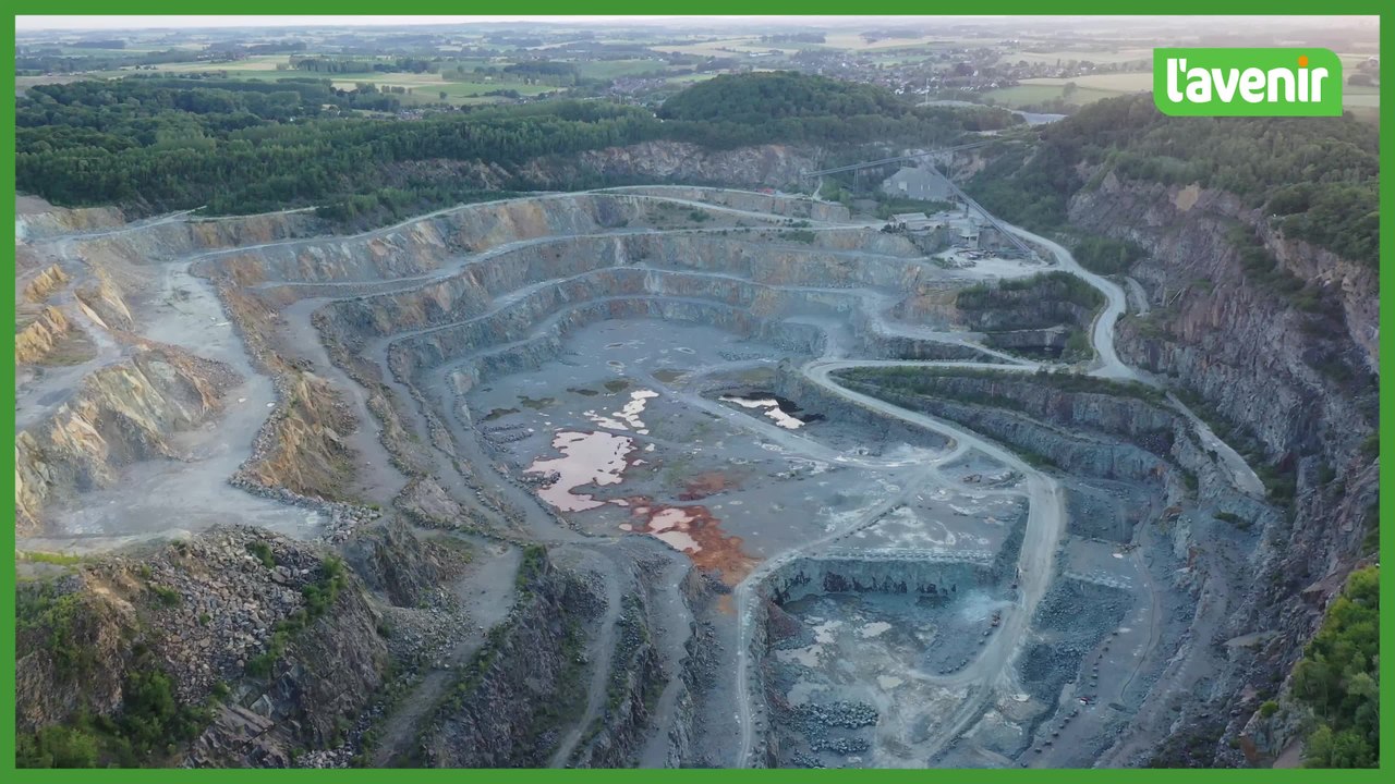 Le Brabant Wallon vu du ciel : Le vélodrome et la carrières de Quenast