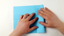 Origami - Traditioneller Papierflieger  Papierflieger falten der weit fliegt Anleitung 1 Minute