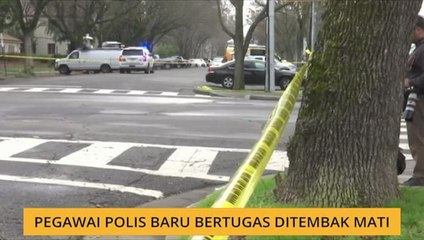 Pegawai polis baru bertugas ditembak mati