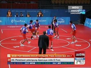 MOM pertimbang anjur Chinlone pada Sukan SEA 2017