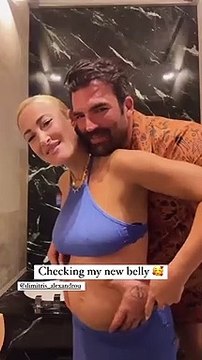 Τούνη – Αλεξάνδρου: Το πιο τρυφερό video ever! Ο Δημήτρης χαϊδεύει την φουσκωμένη κοιλίτσα της