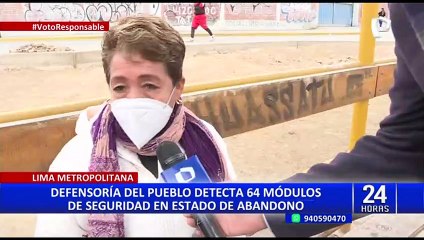 Defensoría del Pueblo detecta 64 módulos de seguridad en estado de abandono