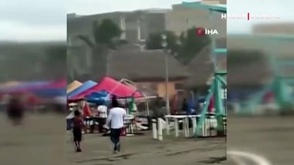 Sahilde büyük panik! İşte o anlar