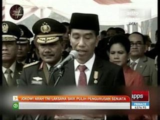 Jokowi arah laksana baik pulih pengurusan senjata