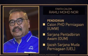 Fakta calon PRK Cameron Highlands: Apa yang anda perlu tahu