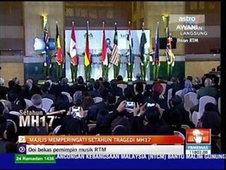 Sesi penghormatan mangsa tragedi MH17