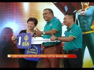 Cabutan bertuah BSN kembali lagi untuk bulan Mei