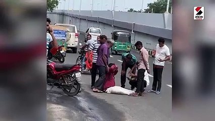 ગાંધીનગરમાં ચ-0થી ઘ-0 વચ્ચે 15 ફૂટનો ભૂવો પડ્યો