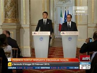 Perancis tuntut warganya dibebaskan segera