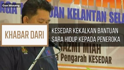 Khabar Dari Kelantan: KESEDAR kekalkan bantuan sara hidup kepada peneroka