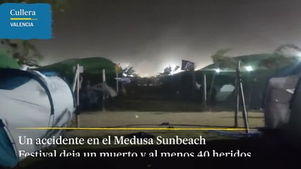 Accidente en el Medusa Sunbeach Festival de Valencia