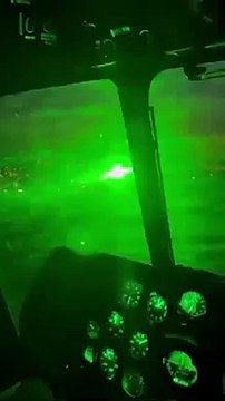Yangın söndürme helikopterine lazer tuttular!