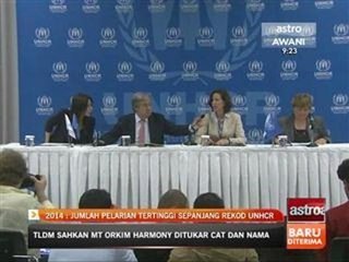 2014 : Jumlah pelarian tertinggi sepanjang rekod UNHCR
