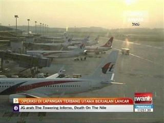 Operasi di lapangan terbang utama berjalan lancar