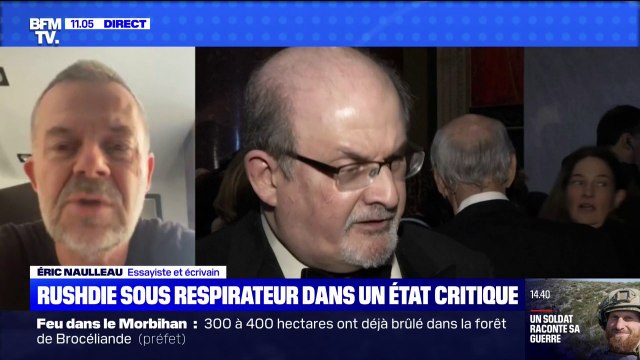L'essayiste Éric Naulleau dénonce l'absurdité d'avoir lancé cette fatwa contre l'écrivain britannique