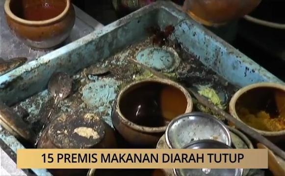 AWANI - Pulau Pinang: 15 premis makanan diarah tutup