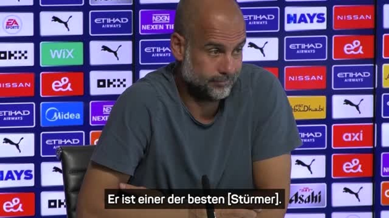 'Einer der besten': Guardiola Loblied auf Haaland