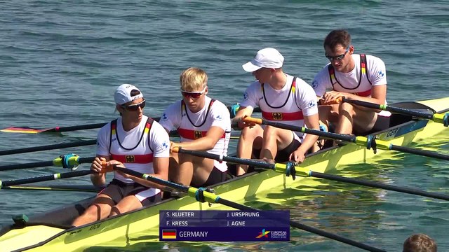 2022 European Rowing Championships - Munich, Germany - Lightweight Men's Quadruple Sculls (LM4x) A-final