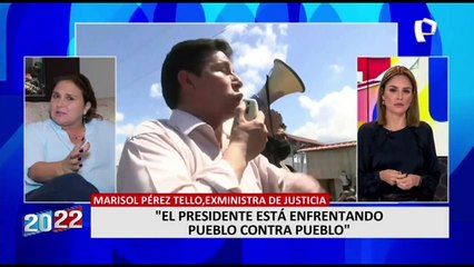 Marisol Pérez Tello: "El presidente está enfrentando pueblo contra pueblo"