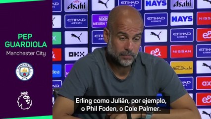 Guardiola: "Haaland tiene mucho margen de mejora"