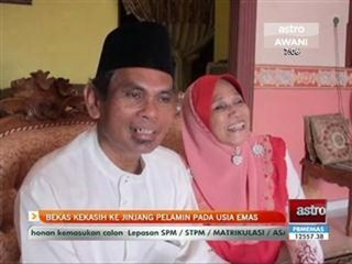 Bekas kekasih ke jinjang pelamin pada usia emas