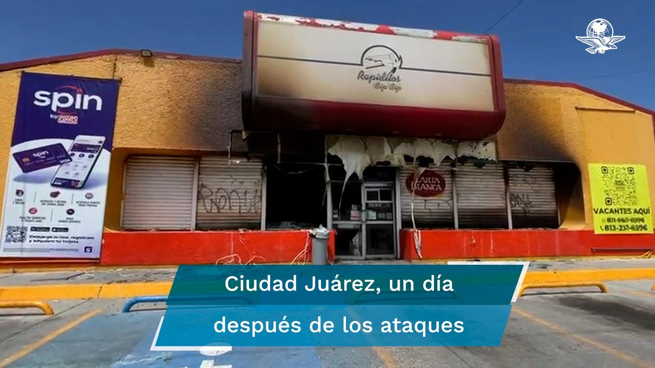 Así lucieron las calles de Ciudad Juárez un día después del terror provocado por criminales